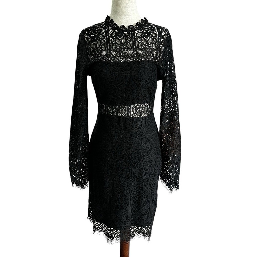 Express Lace Dress Women's Size 6 Black Cocktail Party Date Night | 65-50